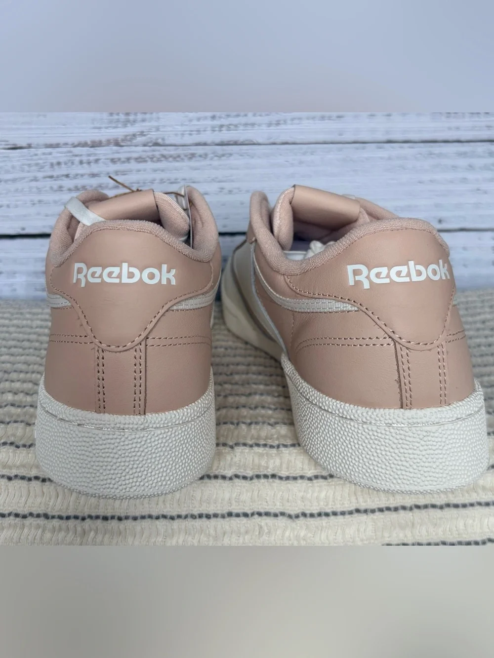 Reebok Club C 85 Tennis Sneakers Pink White Leather NWOB Men’s 12